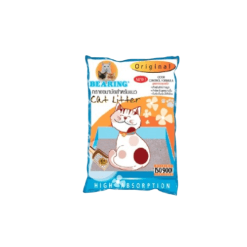 ทรายแมวภูเขาไฟ BEARING CAT ทรายเม็ดใหญ่ ขนาด 3KG กลิ่น ORIGINAL_0